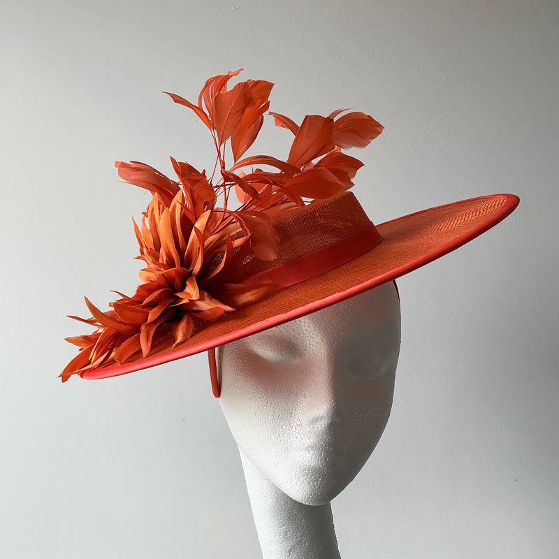 Burnt Orange Boater
